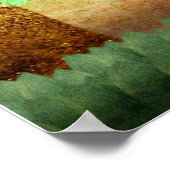 Roter Panda-Berg - Plakatdruck Poster (Ecke)