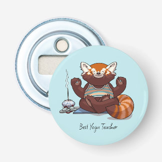Roter Panda Beste Yoga-Lehrer-Geschenk-Tier-Kunstw Flaschenöffner