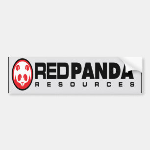 Roter Panda-Betriebsmittel Autoaufkleber