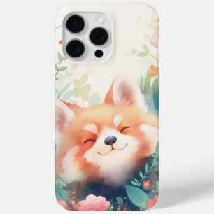 Roter Panda Blumen Spielplatz Case-Mate iPhone Hülle
