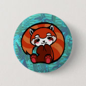 Roter Panda Button (Vorderseite)