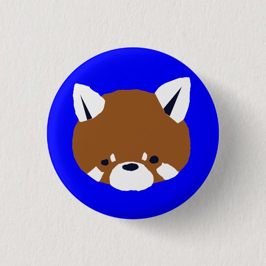 Roter Panda Button (Vorderseite)