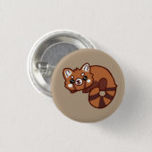 Roter Panda Button (Vorne & Hinten)