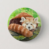 Roter Panda Button (Vorderseite)