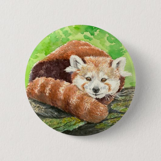 Roter Panda Button (Vorderseite)