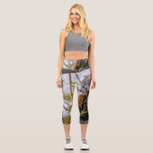 Roter Panda Capri Leggings (Vorderseite)