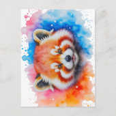 Roter Panda cute Postkarte (Vorderseite)
