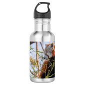 Roter Panda Edelstahlflasche (Vorderseite)