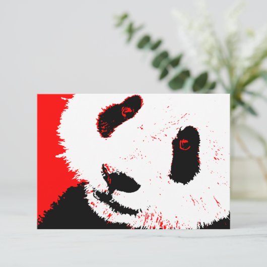 roter Panda Einladung (Stehend Vorderseite)