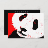 roter Panda Einladung (Vorne/Hinten)