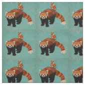 Roter Panda & Eulen Stoff (Muster)