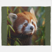 Roter Panda  Fleecedecke (Vorderseite (Horizontal))