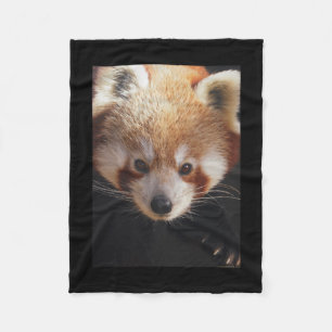 ROTER PANDA FLEECEDECKE