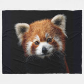 Roter Panda Fleecedecke (Vorderseite (Horizontal))