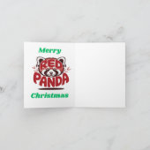 Roter Panda Frohe Weihnachten (Innenseite)