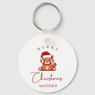 Roter Panda: Frohe Weihnachten Matthew Schlüsselanhänger