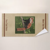 Roter Panda für altes Papier Badehandtuch (Badehandtuch)