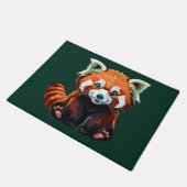 Roter Panda Fußmatte (Schrägansicht)