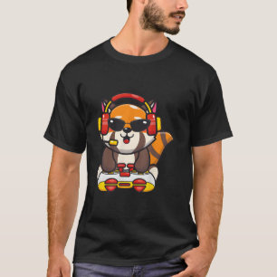 Roter Panda Gamer Rote Pandas Tier T-Shirt