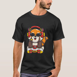 Roter Panda Gamer Rote Pandas Tier T-Shirt