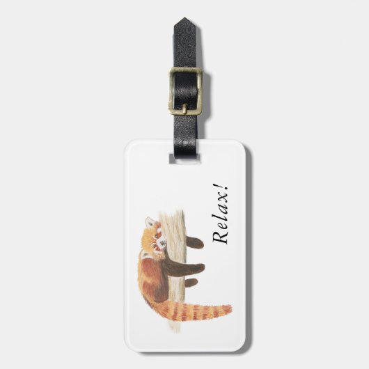 Roter Panda-Gepäck-Aufkleber Gepäckanhänger (Vorderseite vertikal)