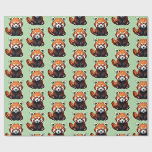 Roter Panda Geschenkpapier