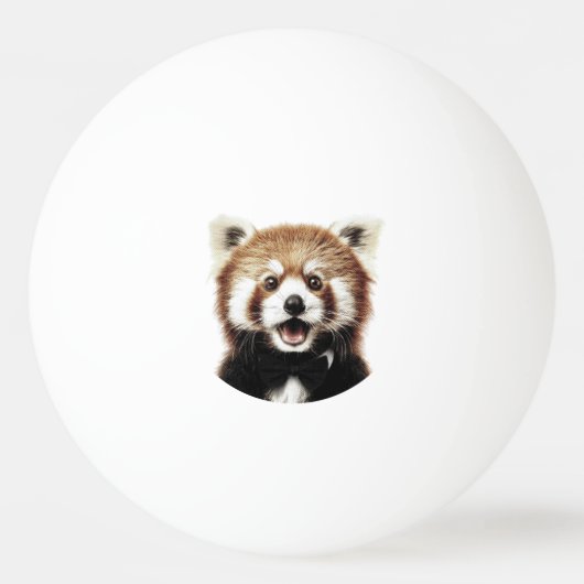 Roter Panda Gesicht Tischtennisball (Vorderseite)