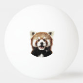 Roter Panda Gesicht Tischtennisball (Rückseite)