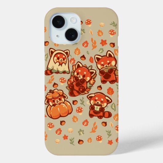 Roter Panda Herbstzeit Case-Mate iPhone Hülle (Rückseite)