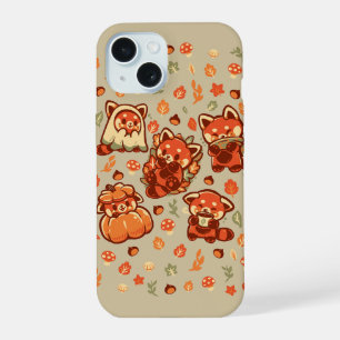 Roter Panda Herbstzeit iPhone 15 Hülle