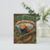 Roter Panda Himalaja-Wald POPCUT Postkarte (Stehend Vorderseite)
