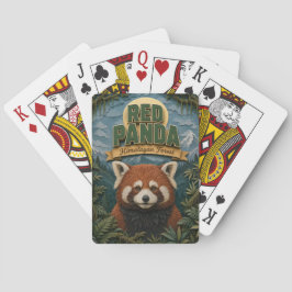 Roter Panda Himalaja-Wald POPCUT Spielkarten