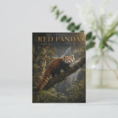 Roter Panda Himalaja-Wald TIERE Postkarte (Stehend Vorderseite)