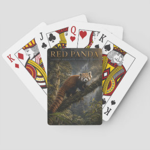 Roter Panda Himalaja-Wald TIERE Spielkarten