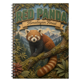 Roter Panda Himalayan Wald POPCUT Notizblock