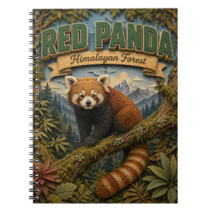 Roter Panda Himalayan Wald POPCUT Notizblock