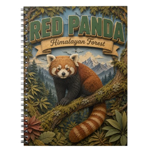 Roter Panda Himalayan Wald POPCUT Notizblock (Vorderseite)