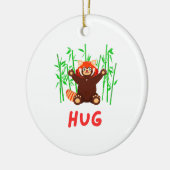 Roter Panda: HUG Keramik Ornament (Links)