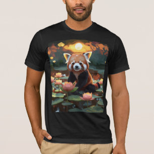 Roter Panda im Lotusteich T-Shirt
