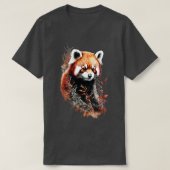 Roter Panda in Betrachtung T-Shirt (Design vorne)