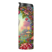 Roter Panda in einem Märchengarten Thermosbecher (Nach rechts gedreht)