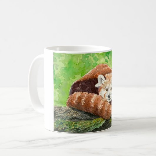 Roter Panda Kaffeetasse (Vorderseite Links)