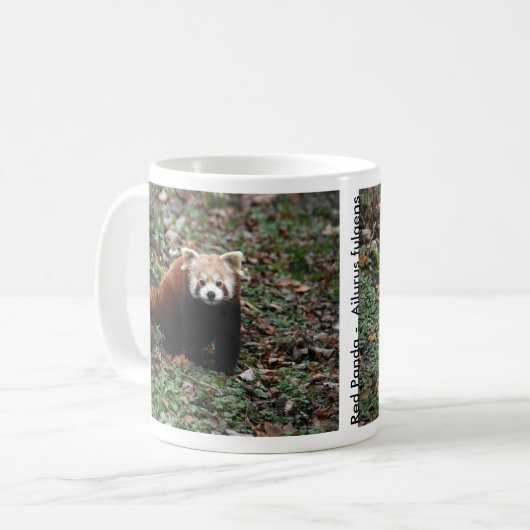 Roter Panda Kaffeetasse (Vorderseite Links)