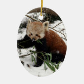 Roter Panda Keramik Ornament (Vorne)