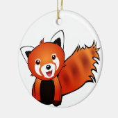Roter Panda Keramik Ornament (Links)