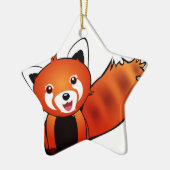 Roter Panda Keramikornament (Links)