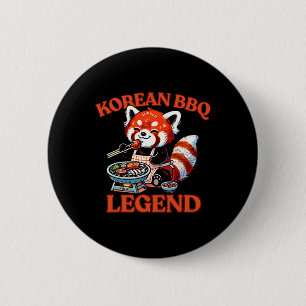 Roter Panda Koreanischer Bbq-Legende  Button