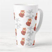 Roter Panda Latte Tasse (Rechte Ecke)