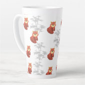 Roter Panda Latte Tasse (Linke Ecke)