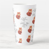 Roter Panda Latte Tasse (Vorderseite)
